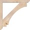 Ekena Millwork Imperial Slat Smooth Bracket w/ Offset Brace, Douglas Fir, 5 1/2"W x 44"D x 44"H BKT0604X44X44IMP06SDF - alternate 4
